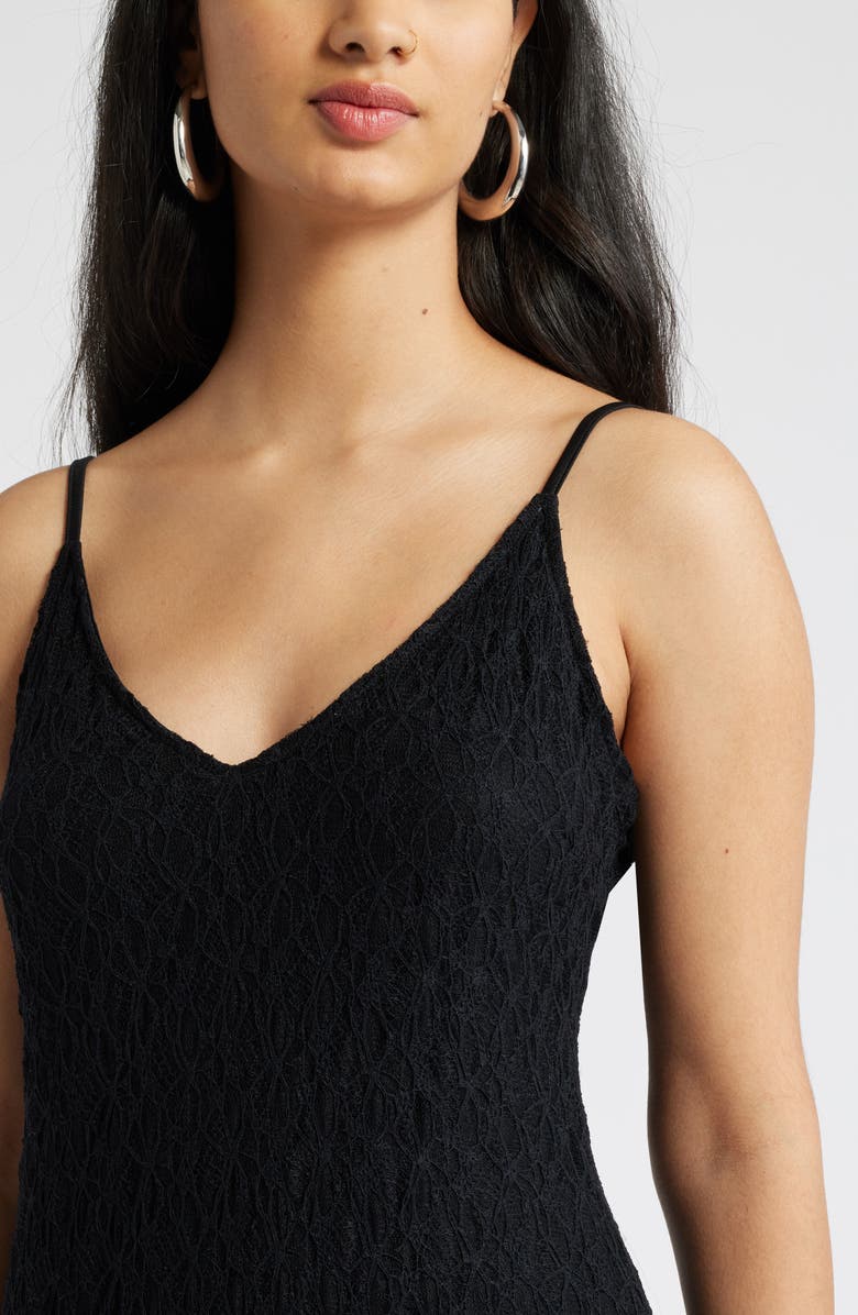 Open Edit Lace Midi Dress, Alternate, color, Black