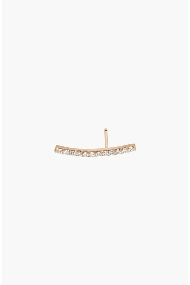 Archival Path Earring, Alternate, color, Yellow Gold Vermeil