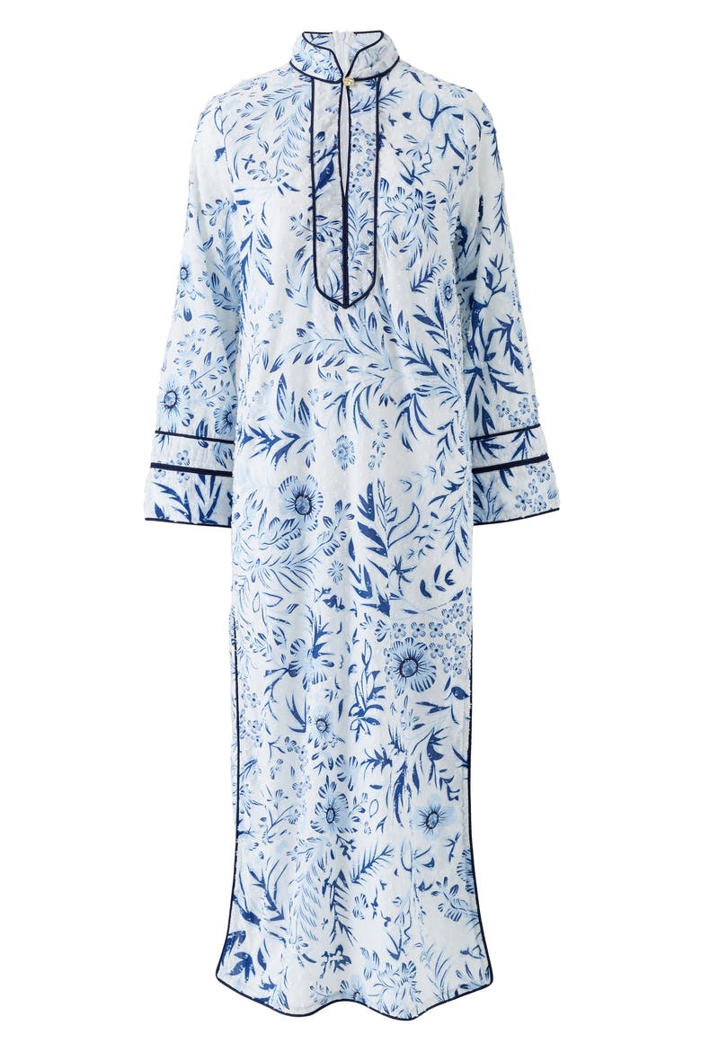 Monica Cotton Cover-Up Kaftan, Alternate, color, JARDIN