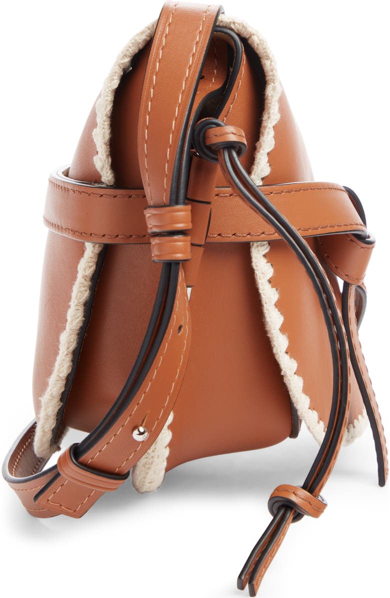 Loewe Small Gate Crochet Leather Crossbody Bag, Alternate, color,