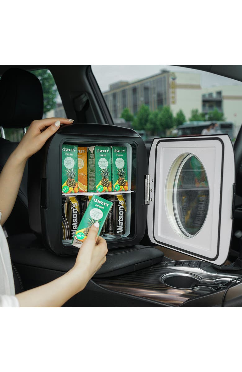 UBER APPLIANCE 6-Can Mini Fridge - Black, Alternate, color, Matte Black