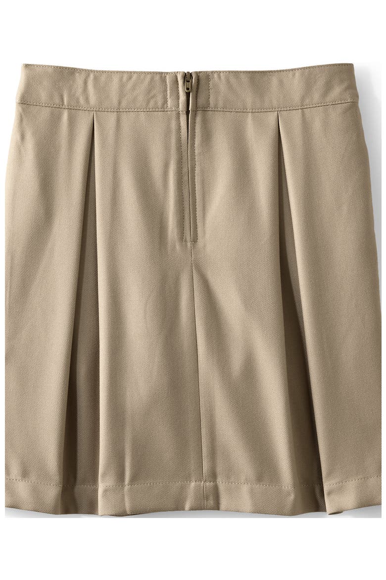School Uniform Girls Solid Pleated Skort Top of Knee, Alternate, color, Khaki