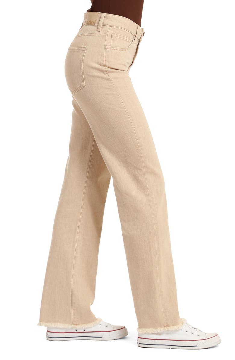 Mavi Jeans Victoria High Waist Frayed Hem Flare Jeans, Alternate, color, 