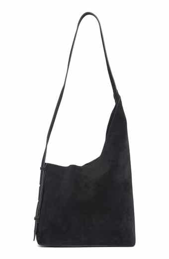 Asymmetric Faux Suede Hobo Bag