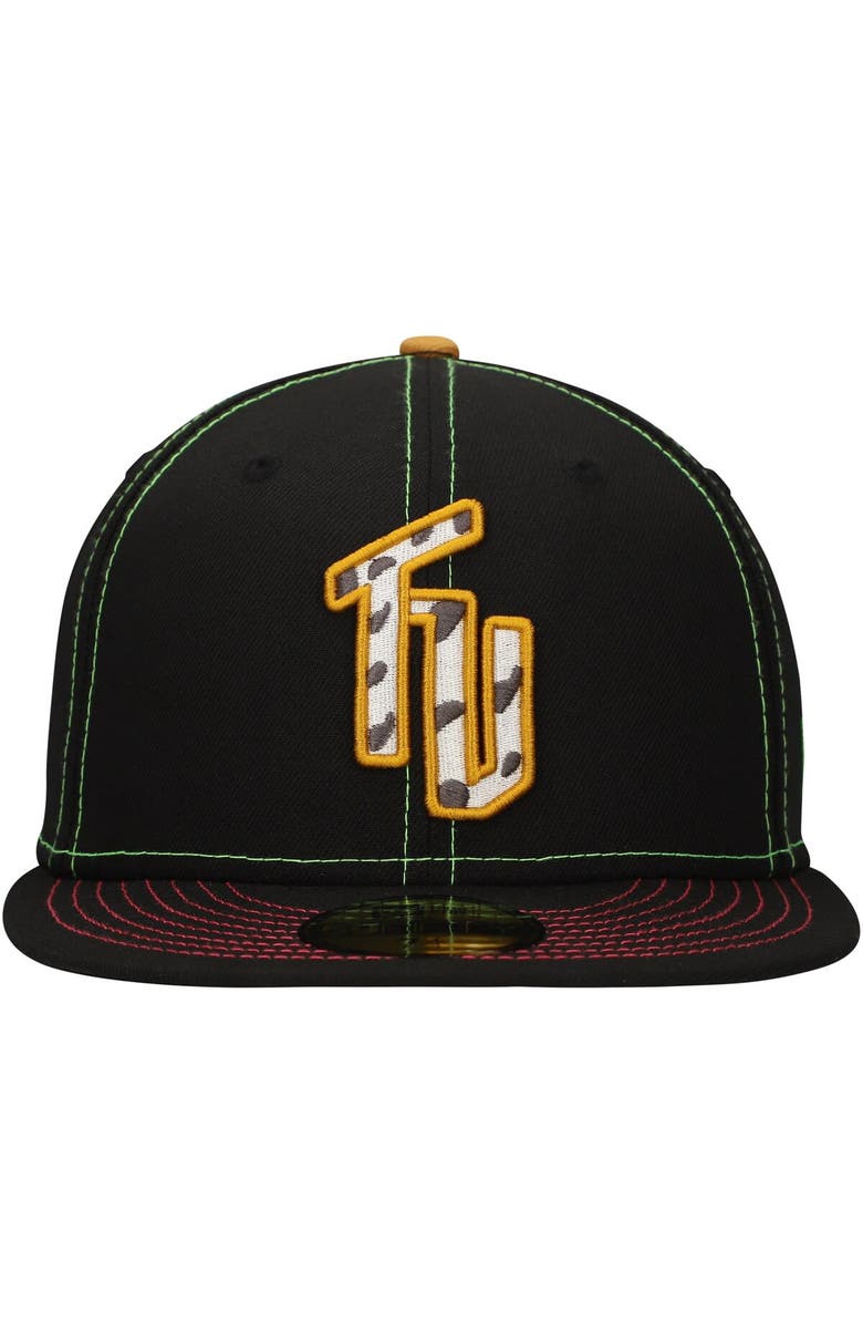 New Era Men's New Era Black Tumba Vacas de Wichita Copa de la Diversión 59FIFTY Fitted Hat, Alternate, color, Black