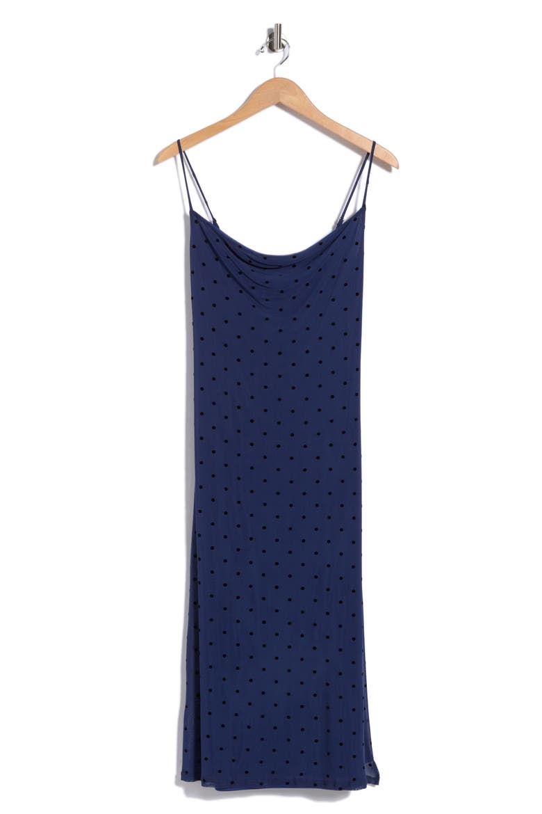 Dot Mesh Slipdress, Alternate, color, BLUE DOTS