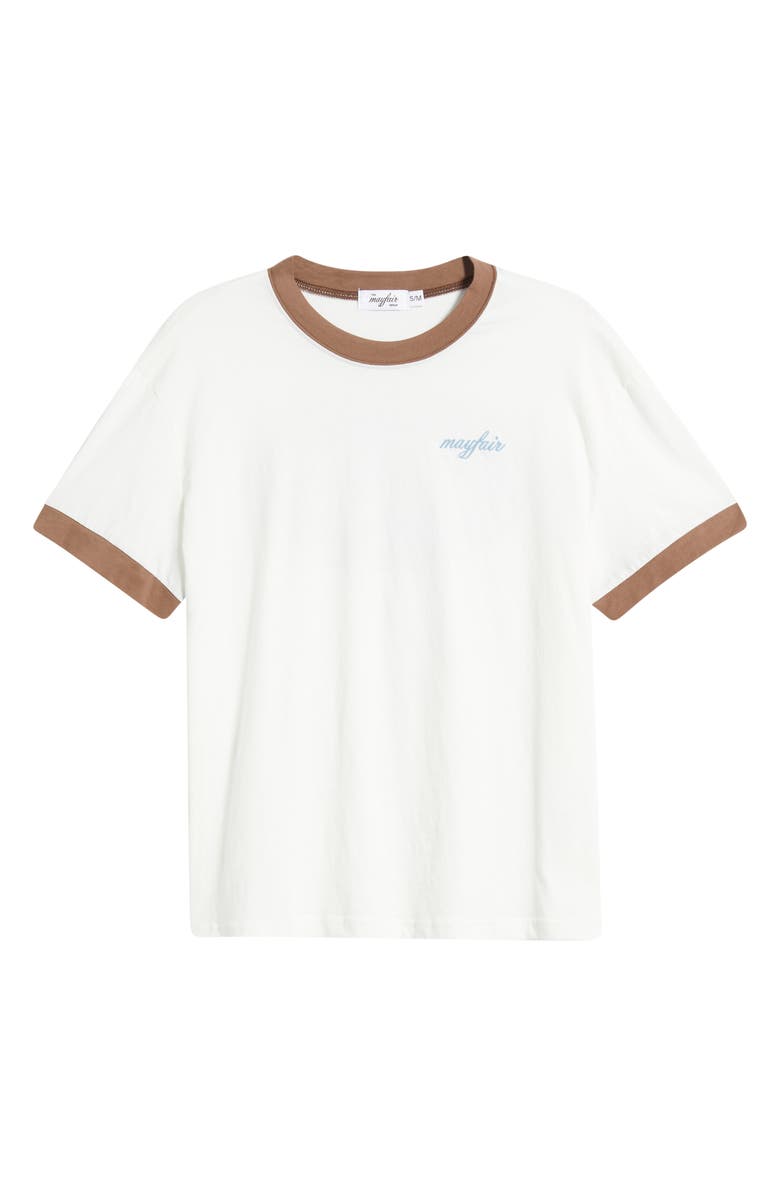 THE MAYFAIR GROUP You Are Enough Cotton Ringer T-Shirt, Alternate, color, White