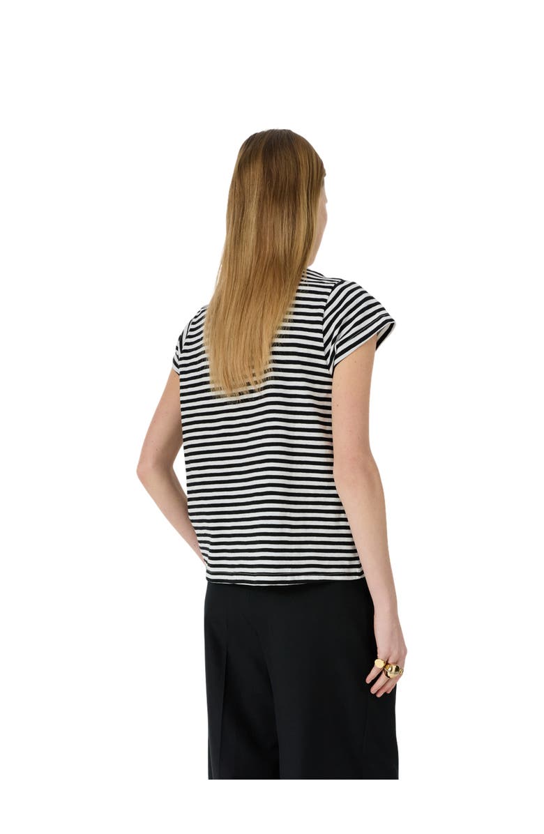 GERARD DAREL Mayane Striped Crew Neck T-Shirt, Alternate, color, White