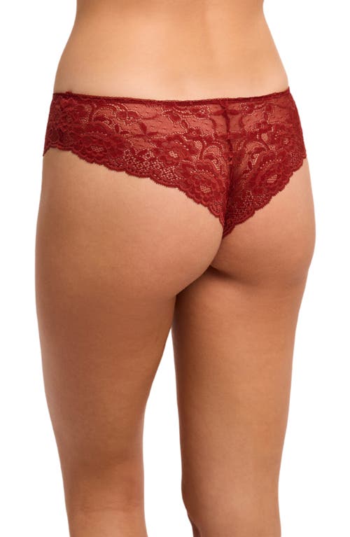 Montelle Intimates Brazilian Lace Panties In Red