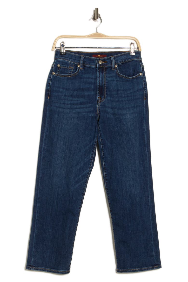 Modern Crop Straight Leg Jeans, Alternate, color, LAPIS