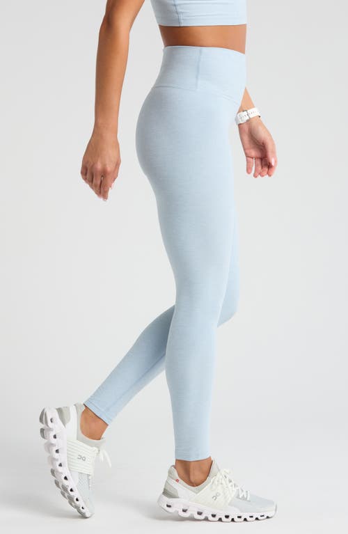 Zella High Waist Fleece Lined Leggings In Blue