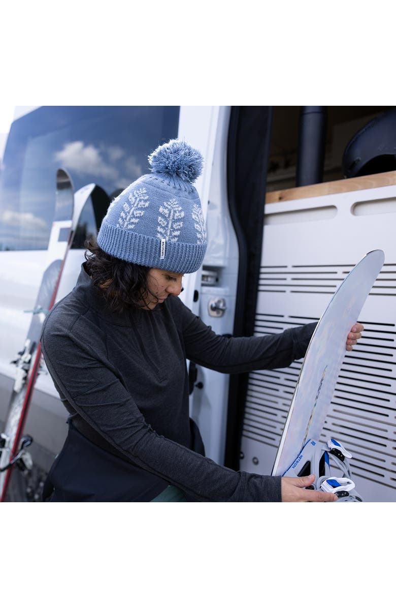 Turtle Fur Freya Pom Beanie, Alternate, color, Dusk