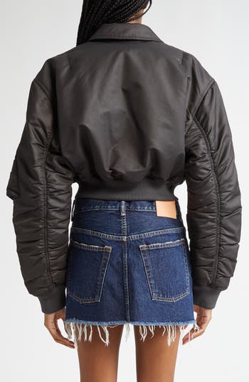 【ACNE STUDIOS】Bomber Jacket トレンド感のあるジャケット Acne Studios Shiny Bomber Jacket | Nordstrom