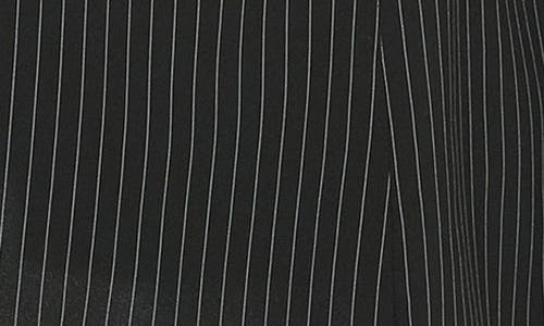 Calvin Klein Comm Stripe Midi Shirtdress In Olive/white