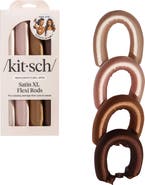 Kitsch 4-Piece Satin-Wrapped Jumbo Flexi Rods