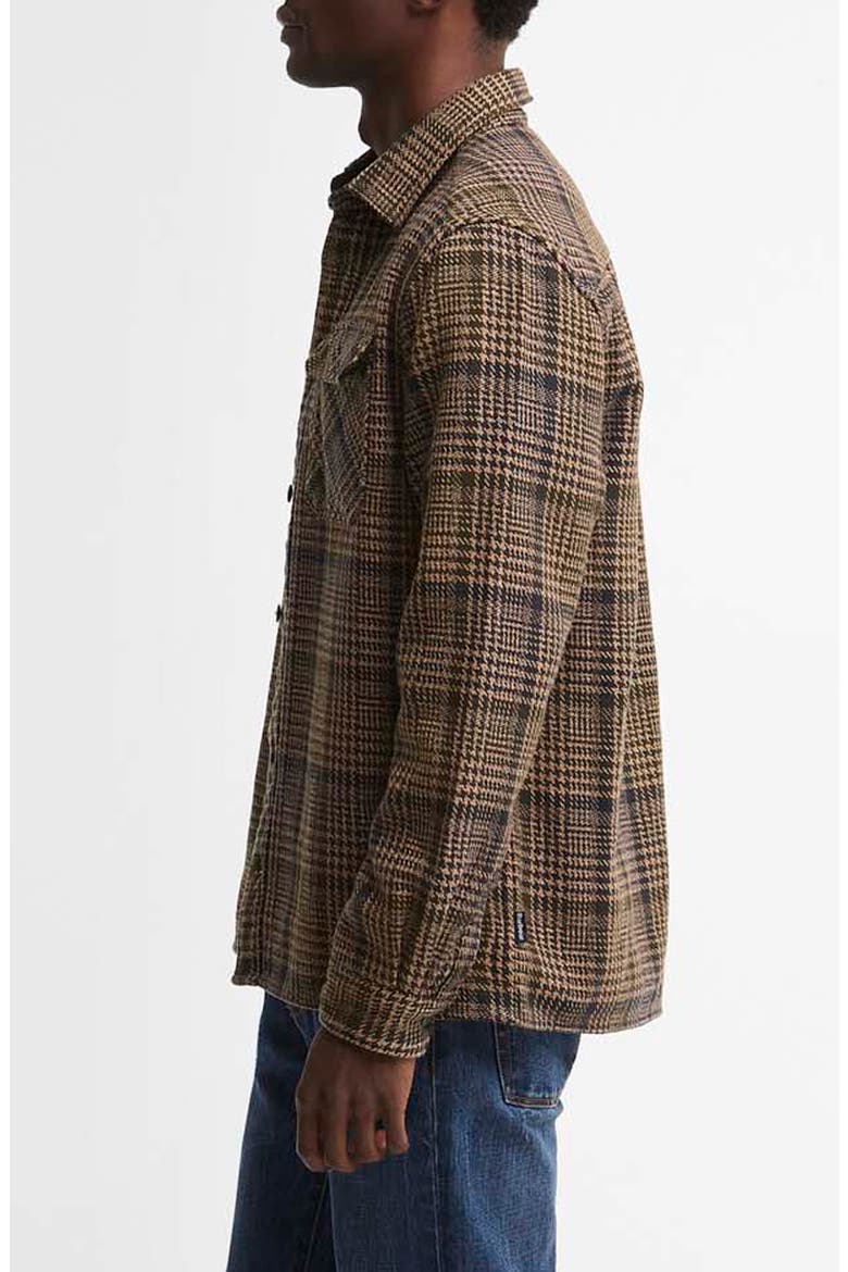 Millom Relaxed Houndstooth Shirt, Alternate, color, OLIVE