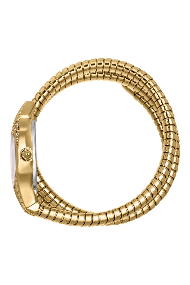 Snake Bracelet Watch, 22mm x 35mm, Alternate, color, GOLD