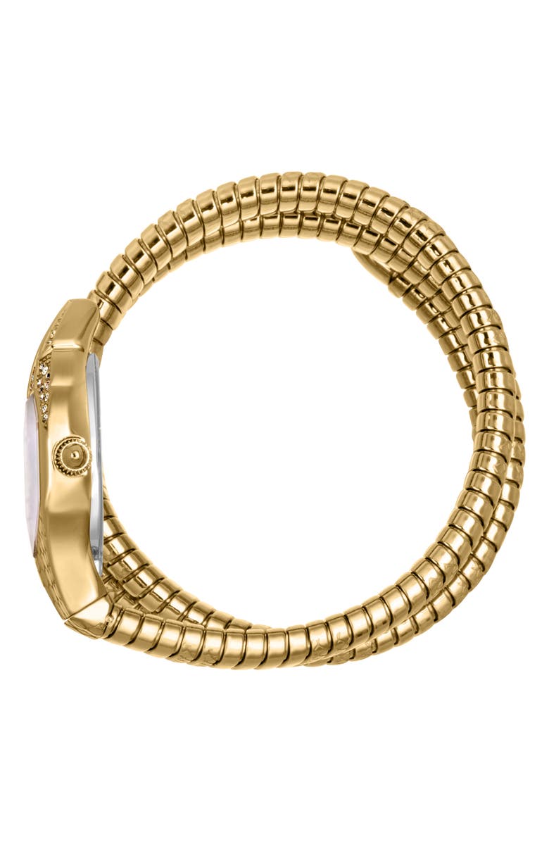 Just Cavalli Snake Bracelet Watch, 22mm x 35mm, Alternate, color, Gold