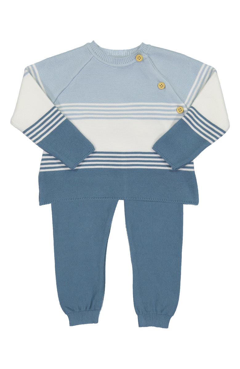 Feltman Brothers Colorblock Sweater & Pants Set, Main, color, French Blue