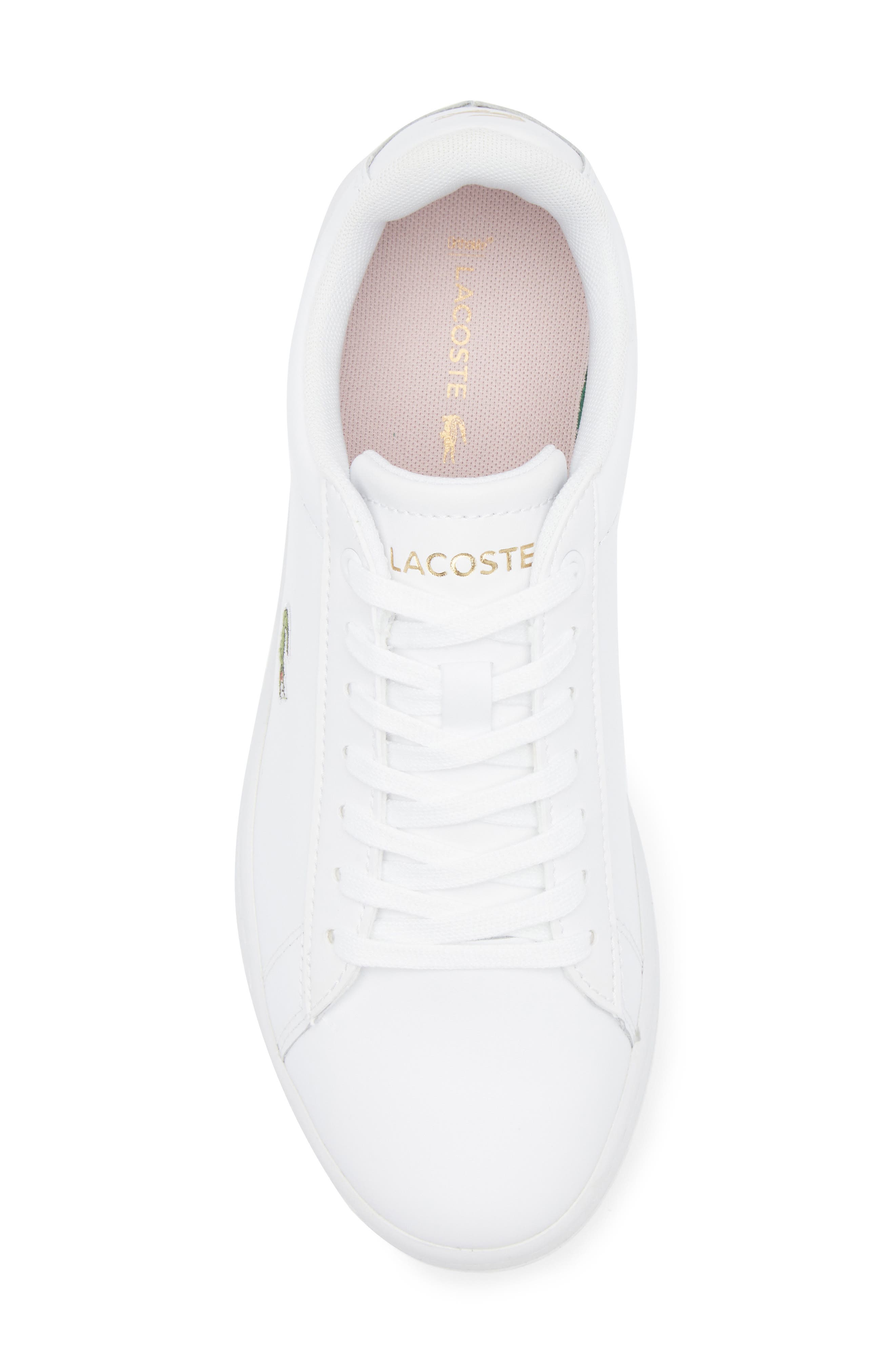 Lacoste Hydez Sneaker, Alternate, color, White/ Gold