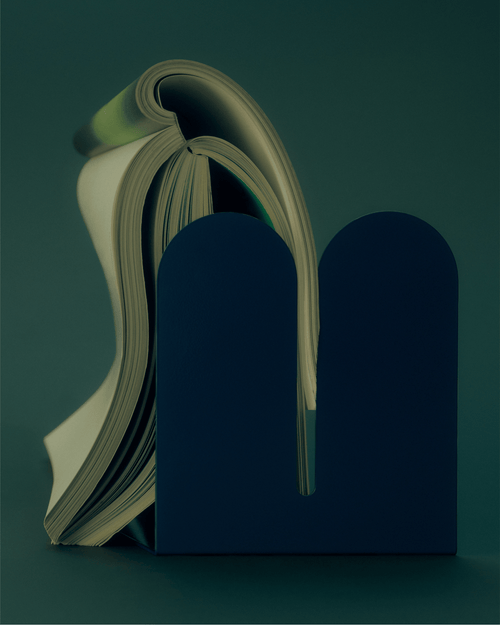 Tortuga Forma Dumbo Bookend Pair Colorful Series In Blue
