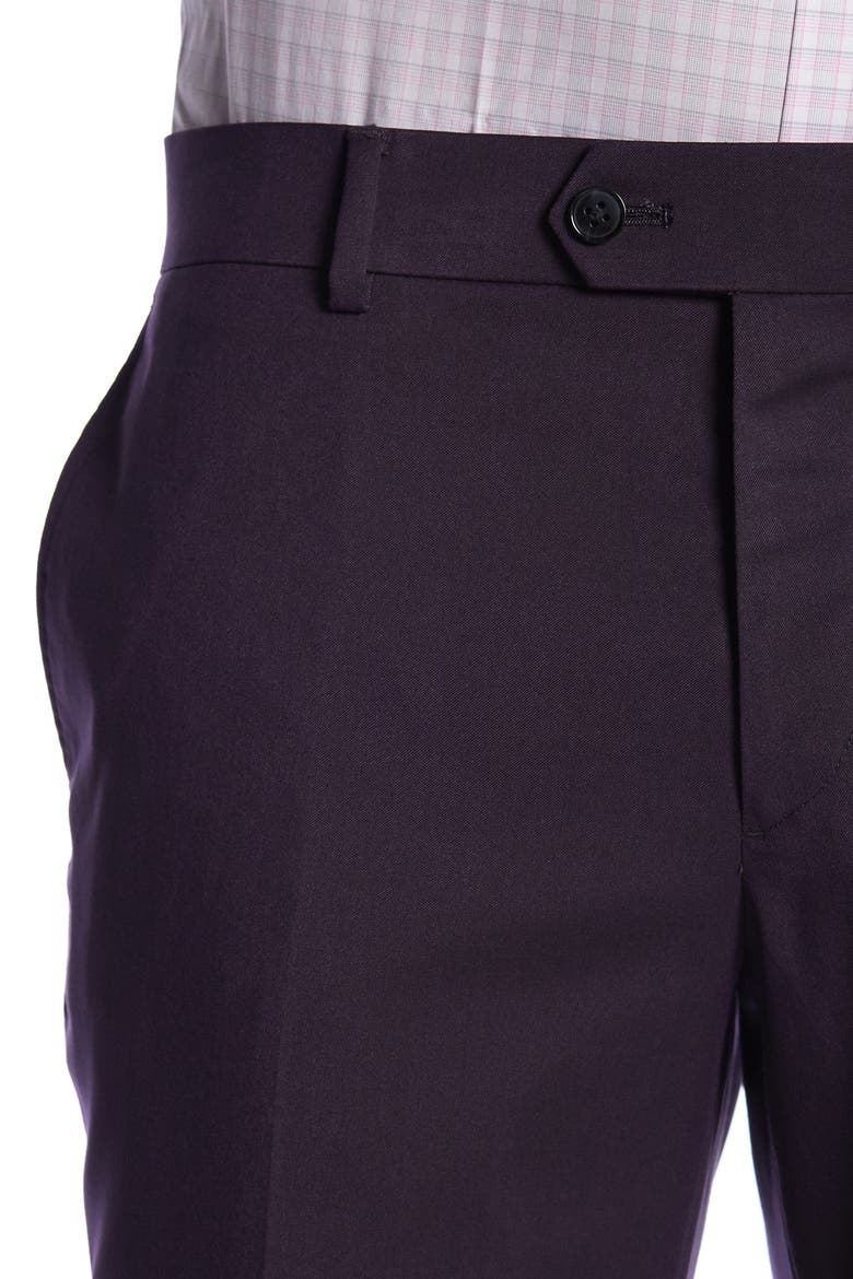 New Heathrow Purple Modern Fit Gab Suit Separate Pants - 30-34" Inseam, Alternate, color, PURPLE