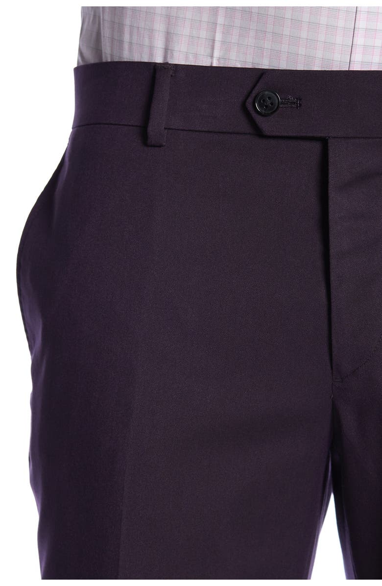 SAVILE ROW CO New Heathrow Purple Modern Fit Gab Suit Separate Pants - 30-34" Inseam, Alternate, color, 