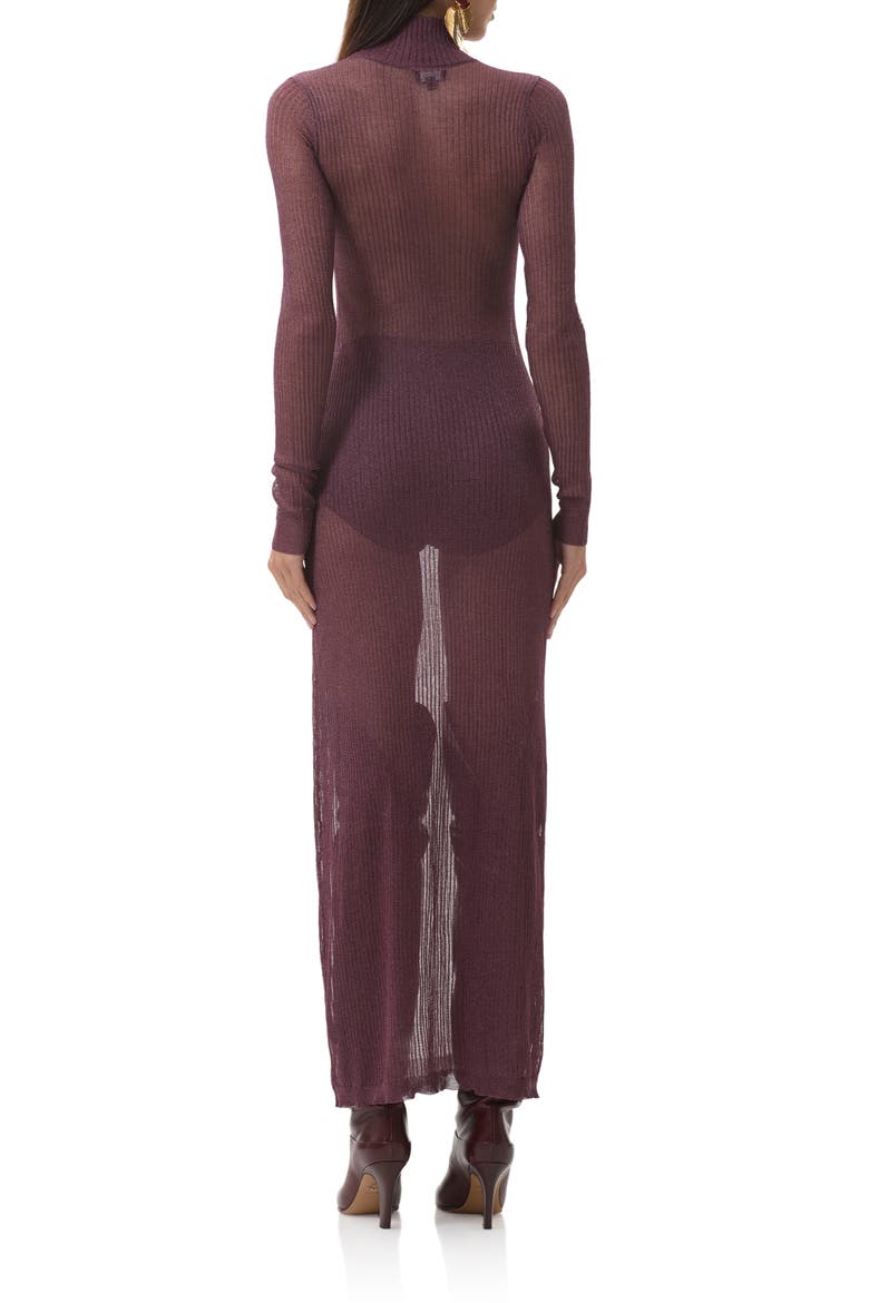 Vilas Long Sleeve Sweater Dress with Shorts, Alternate, color, FIG