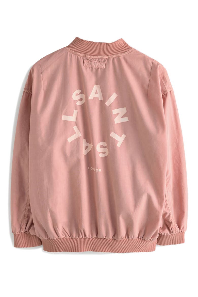 Kids' Tierra Logo Bomber Jacket, Alternate, color, PINK