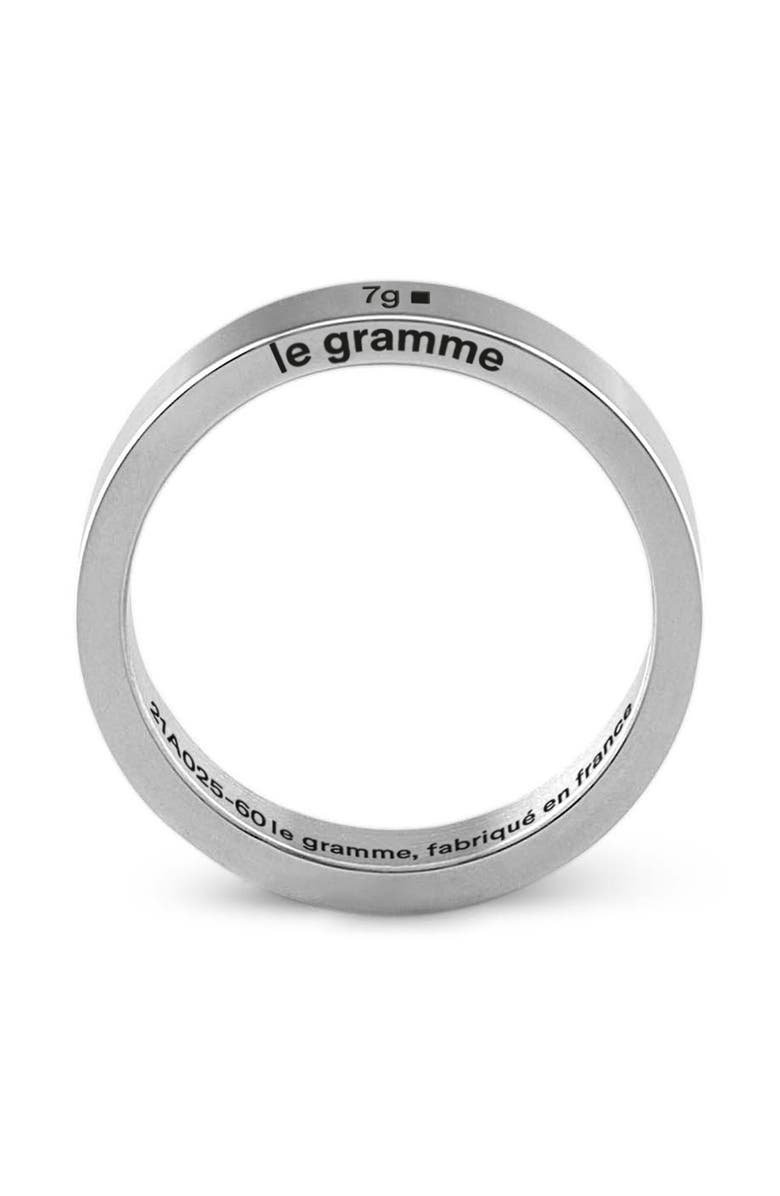 le gramme Men's 7G Sterling Silver Band Ring, Alternate, color, 