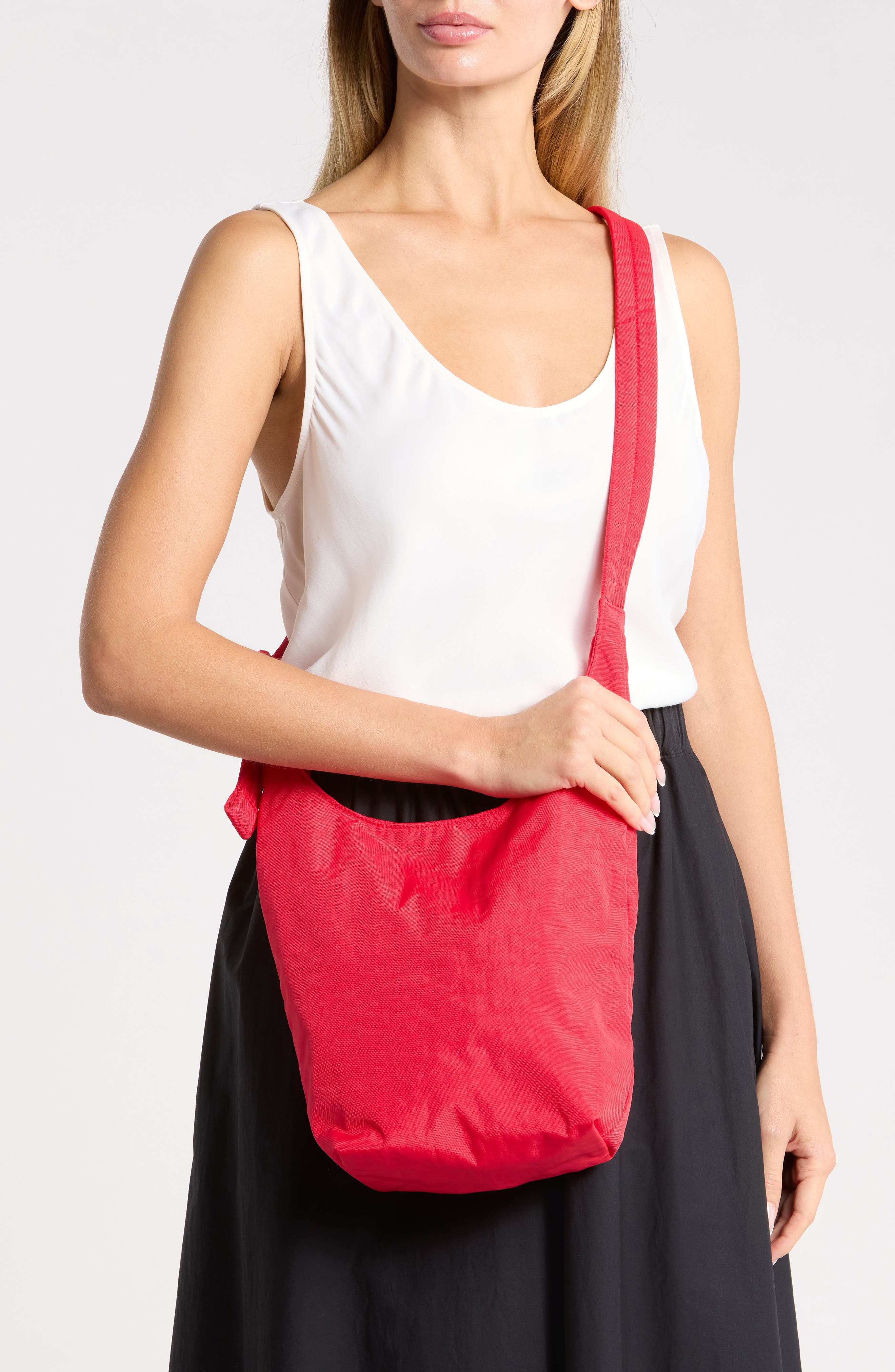 Small Nylon Sling Bag, Alternate, color, CANDY APPLE