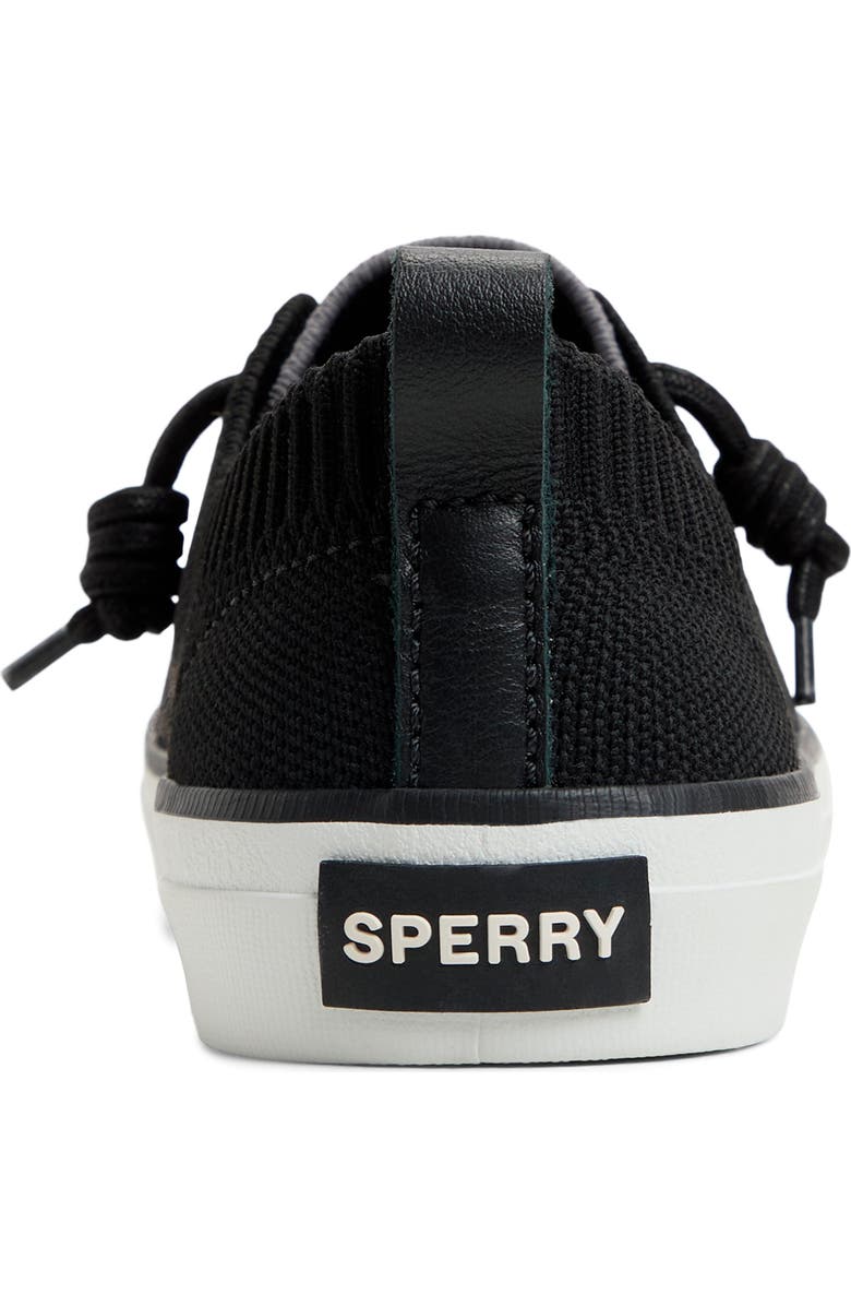 Sperry Crest Vibe Knit Sneaker, Alternate, color, Black Textile Woven