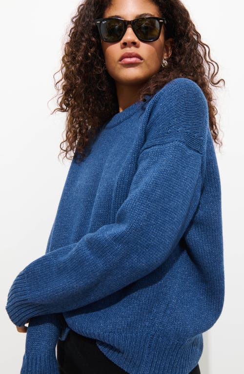 Alex Mill Nottinghill Merino Wool Blend Sweater In Purple