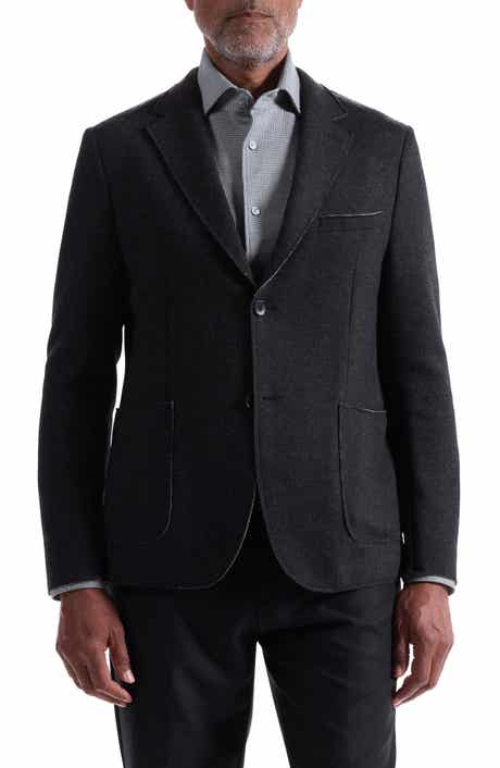 Bugatchi Wool Blend Laser Cut Blazer