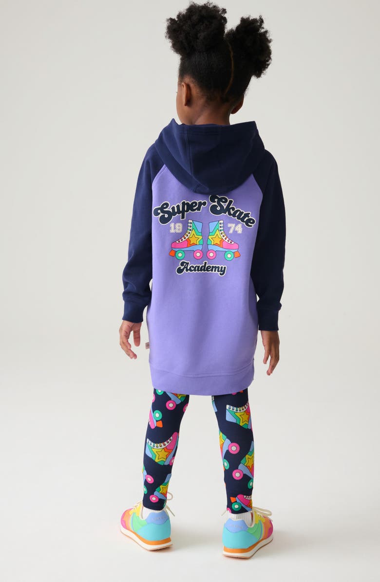 Little Bird Kids' Graphic Print Hoodie & Leggings Set, Alternate, color, Blue