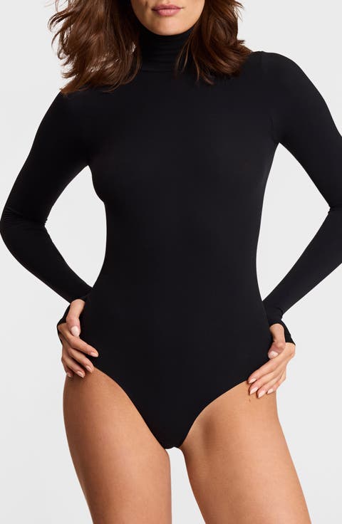 Ballet Body Turtleneck Thong Bodysuit