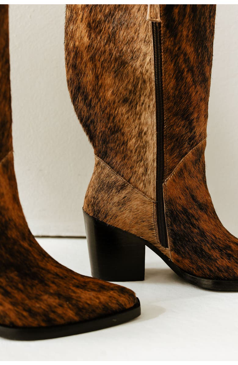 NEW AMENDMENT Olsson Texan Wide Calf Boot in Ponyhair, Alternate, color, Fawn