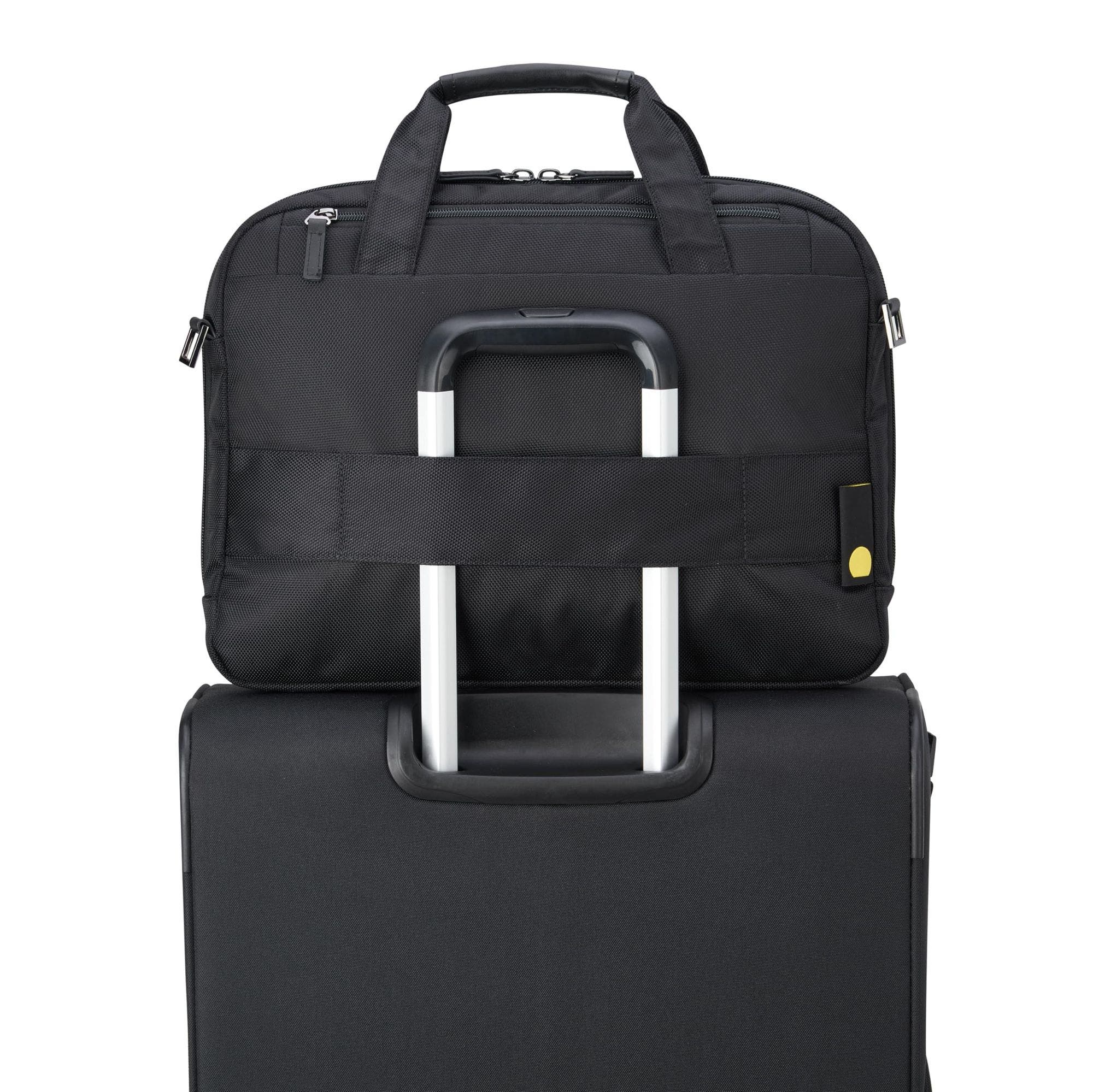 Wagram Briefcase With 15.6" Laptop Sleeve, Alternate, color, Black