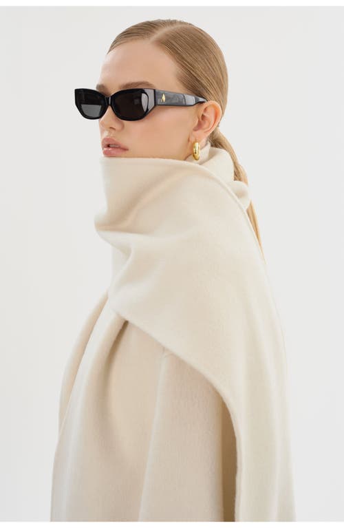 Lamarque Twila | Wool Scarf Coat In Neutral