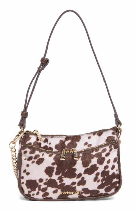Faux Calf Hair Shoulder Bag