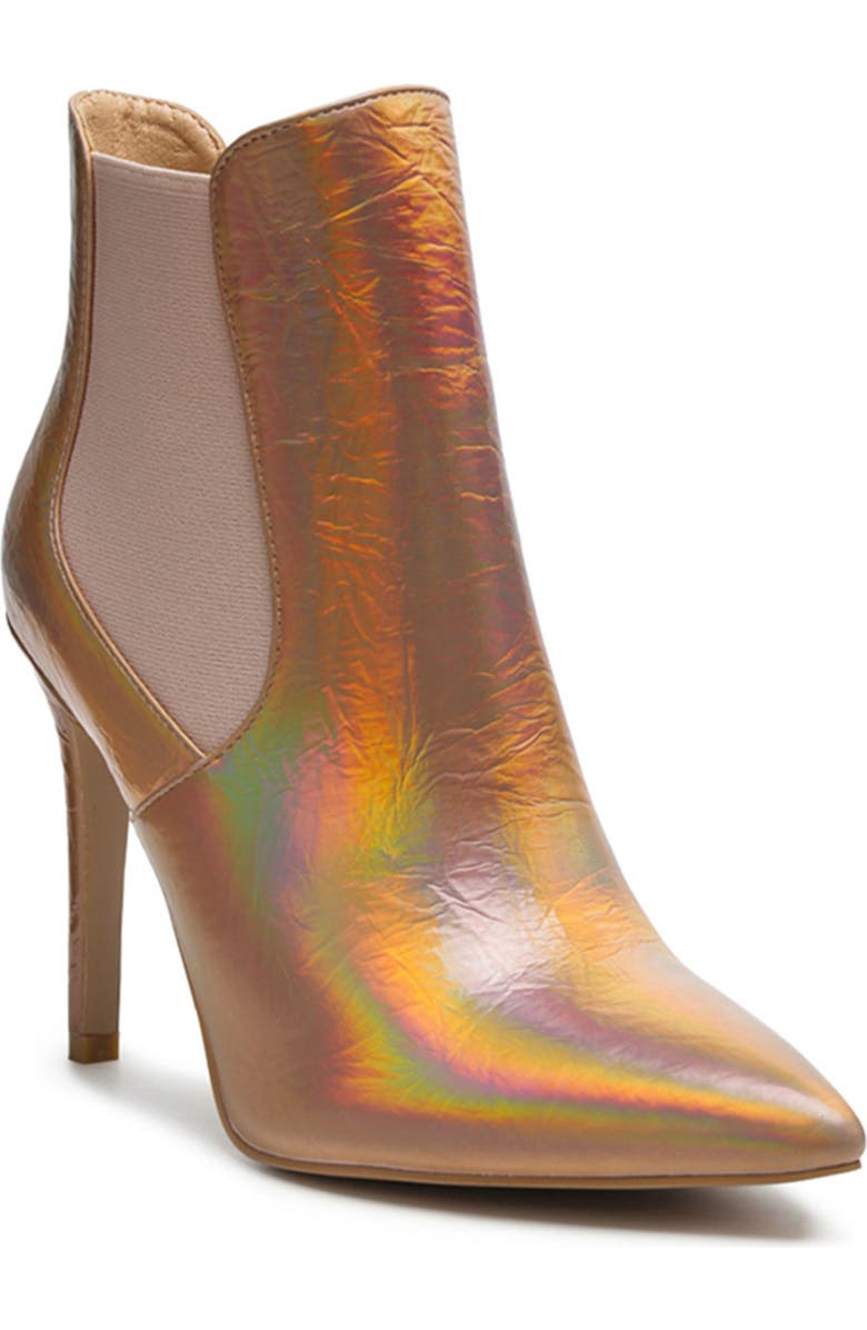 Rag & Co Molina Iridescent Pointed Toe Bootie, Main, color,