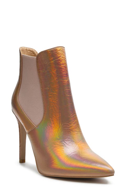 Molina Iridescent Pointed Toe Bootie (Women)