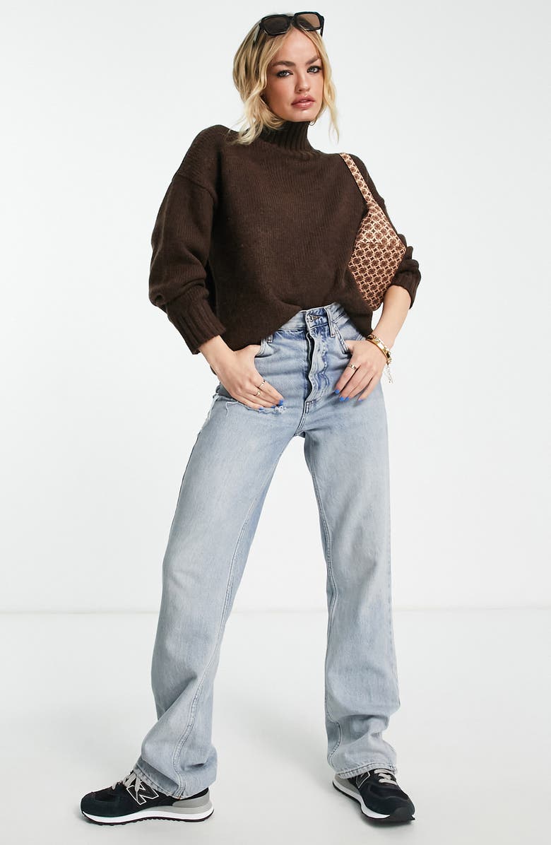 ASOS DESIGN Turtleneck Sweater, Alternate, color,