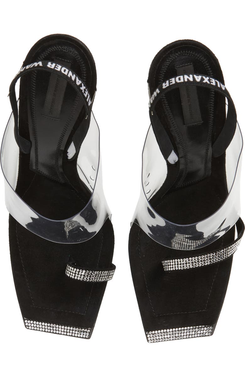 Alexander Wang Clear Shield Sandal, Main, color,