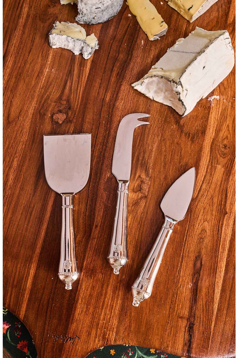 Berry & Thread 3-Piece Cheese Knife Set, Alternate, color, SILVER