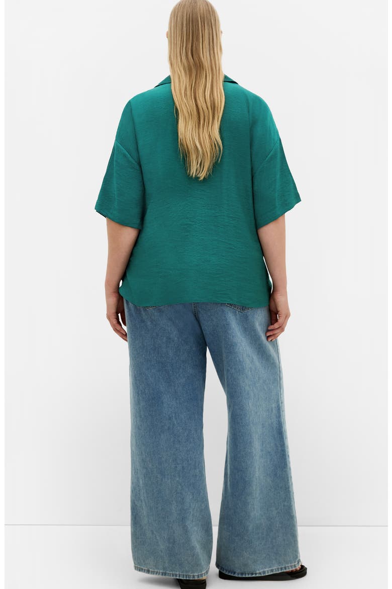 Rosie Tie Front Shirt, Alternate, color, JADE