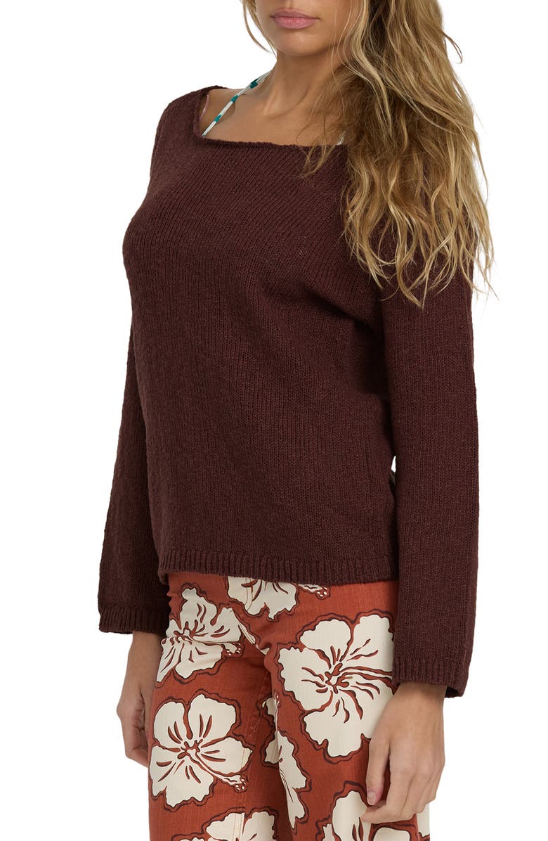Billabong Ellipse Sweater, Alternate, color, Teak