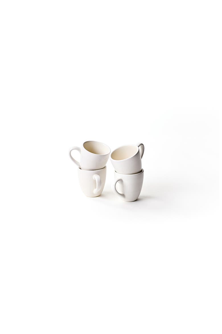 Signature White Espresso Mugs Set of 4, Main, color, White