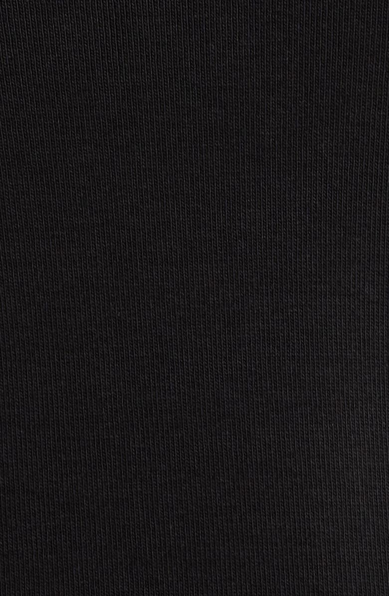 Re/Done Lace Trim Stretch Cotton Top, Alternate, color, Black