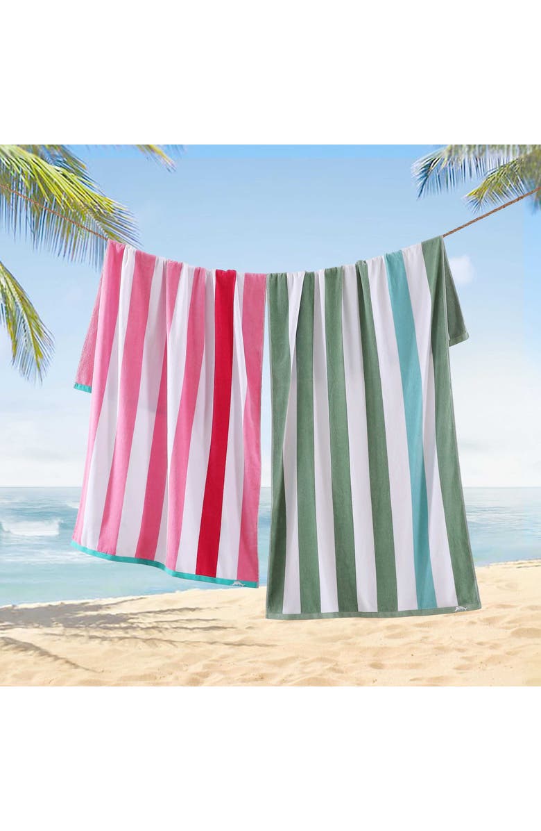 Tommy Bahama Beachside Pink Beach Towel, Alternate, color, Pink